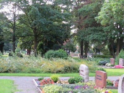 Friedhof Lauenau Blühstreifen